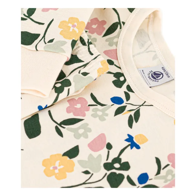 Mama Flowers Pyjama Set | Beige