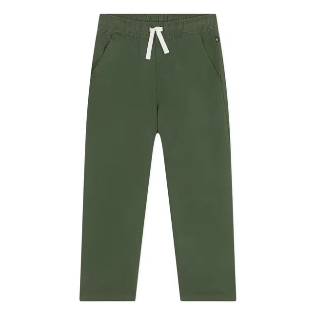 Pantalones Maska de algodón y lino | Verde Kaki