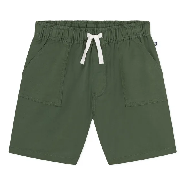 Merlin Cotton Linen Shorts | Khaki