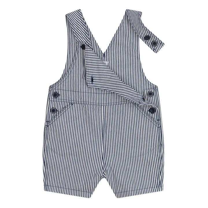 Salopette Mini Rayée | Bleu marine- Image produit n°2