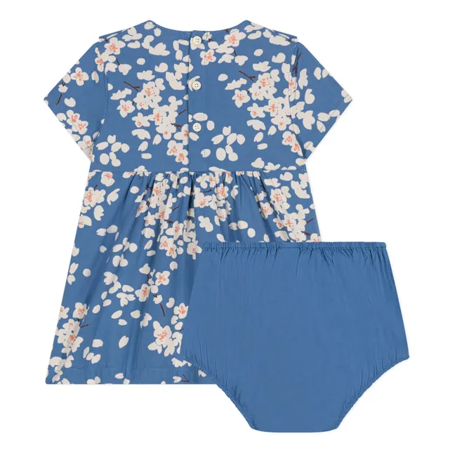 Madona Popeline Dress Set | Blue