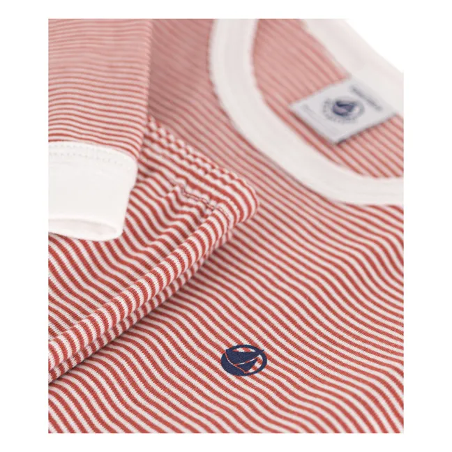 Mamou Striped Pyjama Set | Terracotta