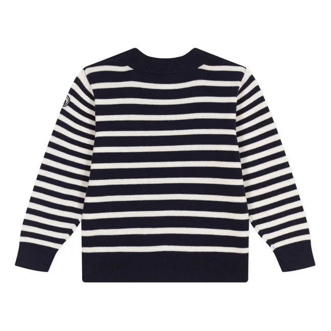 Marco Wool Sailor Sweater | Navy blue