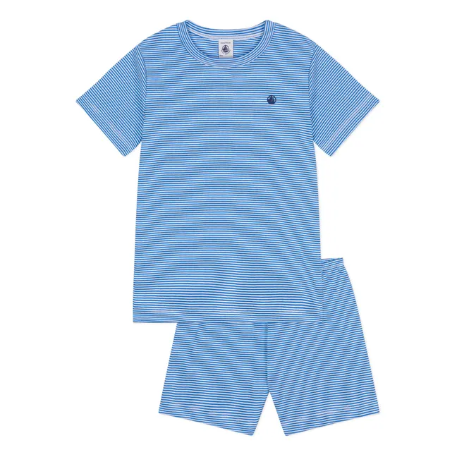 Pantalón corto de pijama a rayas Manael | Azul