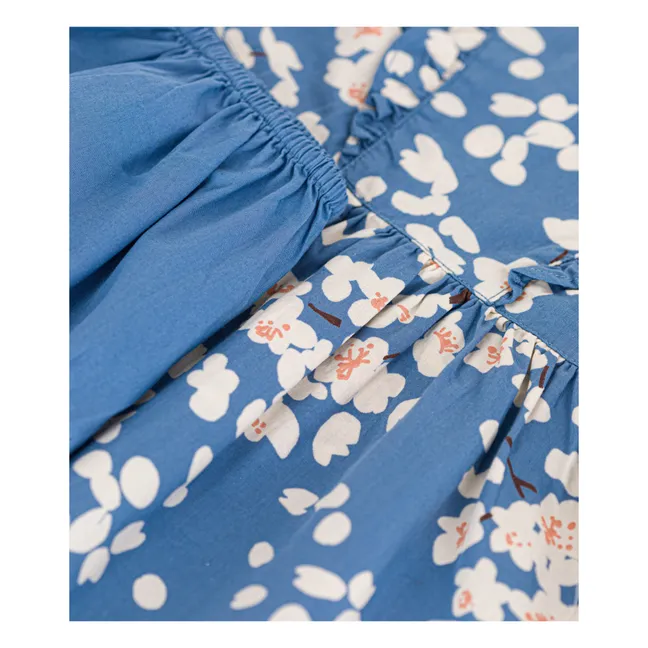 Conjunto de vestido Madona Popeline | Azul