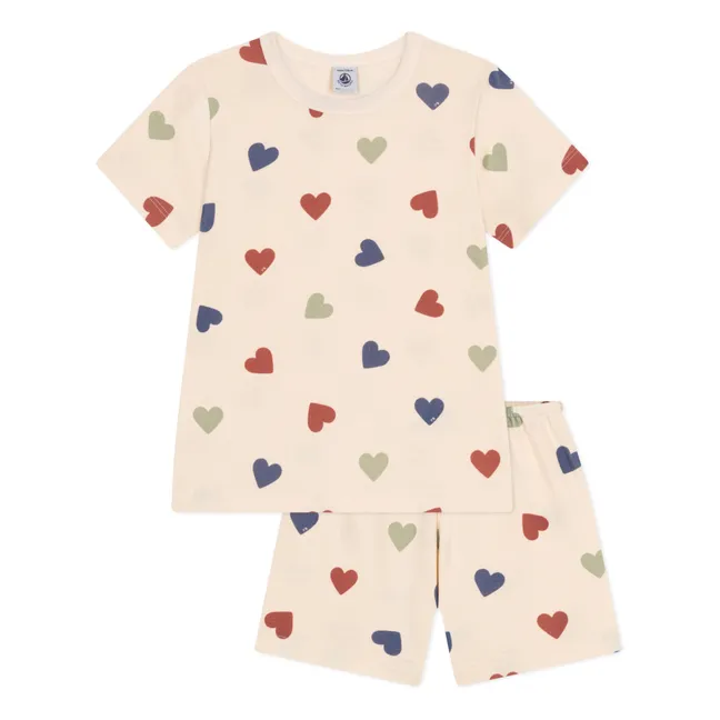 Short Market Pyjamas Hearts | Vanilla