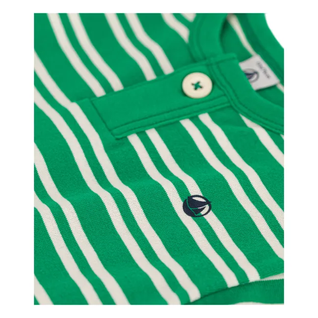 Camiseta de rayas Mystere | Verde