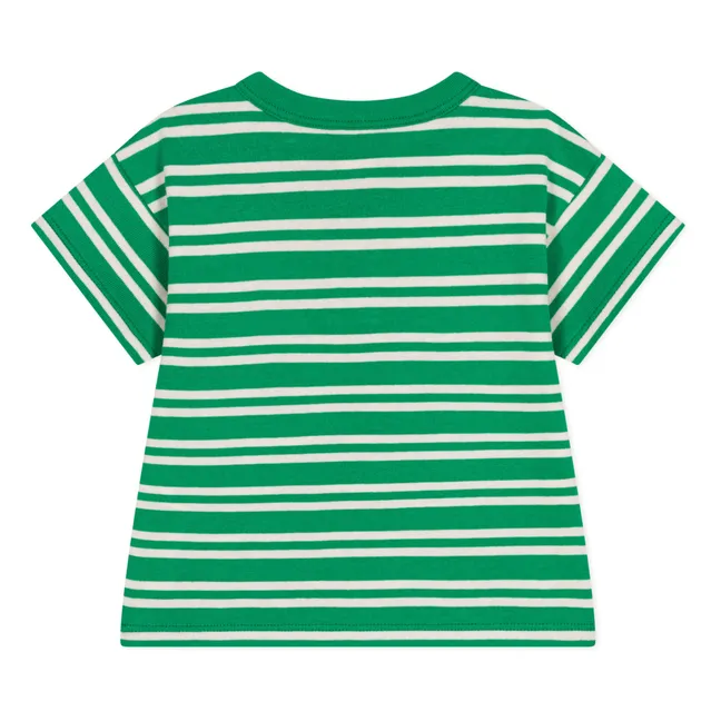 T-Shirt Mystere Gestreift | Grün
