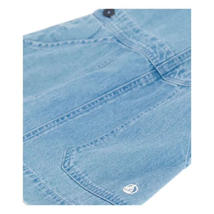 Robe Salopette Meduse Denim | Bleu jean- Image produit n°1