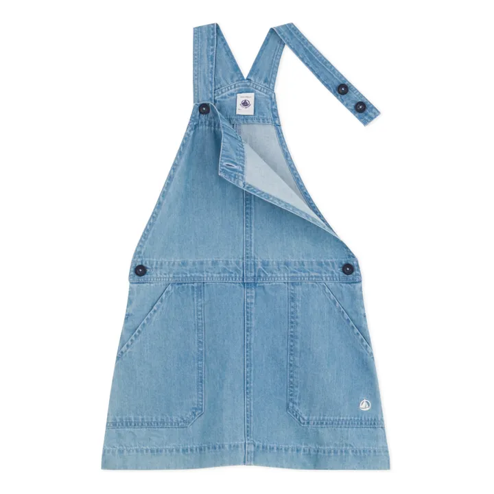 Robe Salopette Meduse Denim | Bleu jean- Image produit n°2