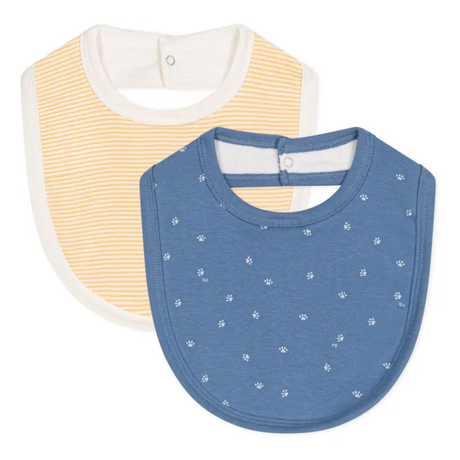 Set of 2 Milko Bibs | Blue