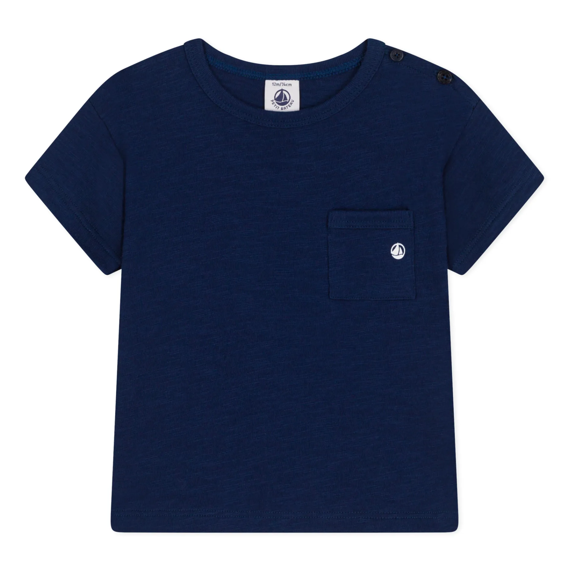 Petit Bateau Navy Blue Marmiton Jersey Flamed T-Shirt