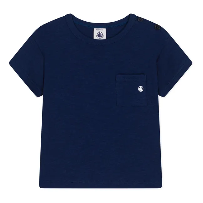 T-shirt Marmiton Jersey Flammé | Bleu marine