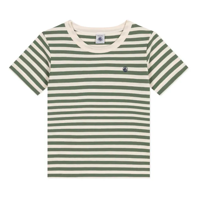 Camiseta Matiko de rayas | Verde Kaki