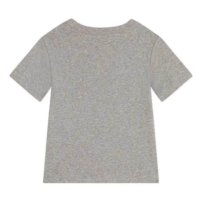 Mikado T-Shirt | Grau Meliert