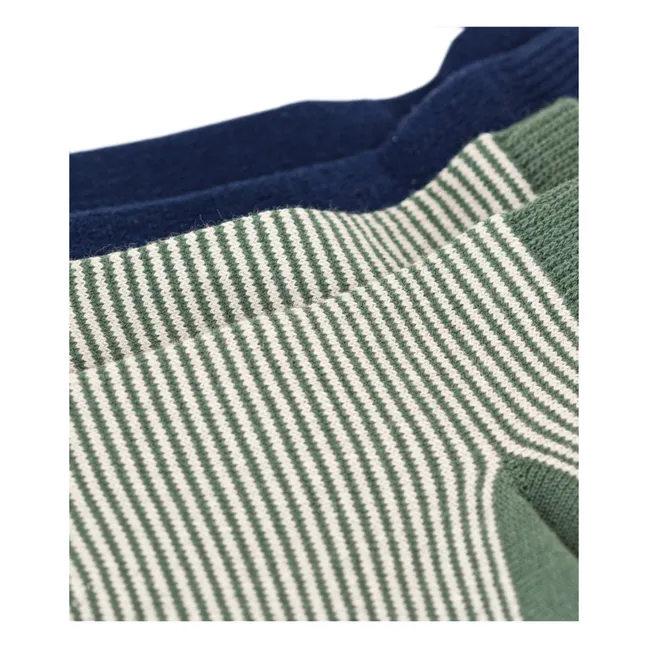 Set of 2 Striped Socks | Khaki