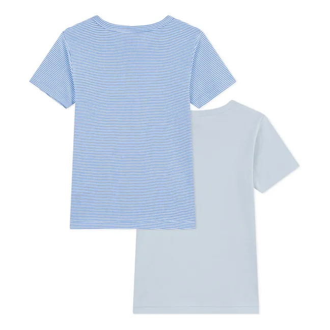 Lot 2 T-shirts Rayés | Bleu