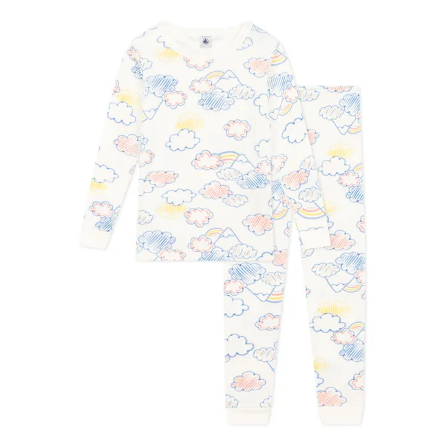 Conjunto de pijama Manière Nuages | Blanco