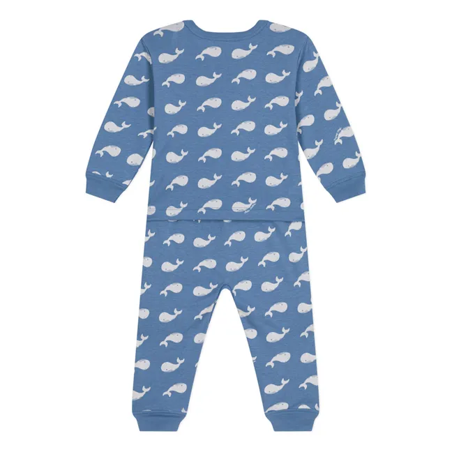 Mobi Whale Pyjamas | Blue
