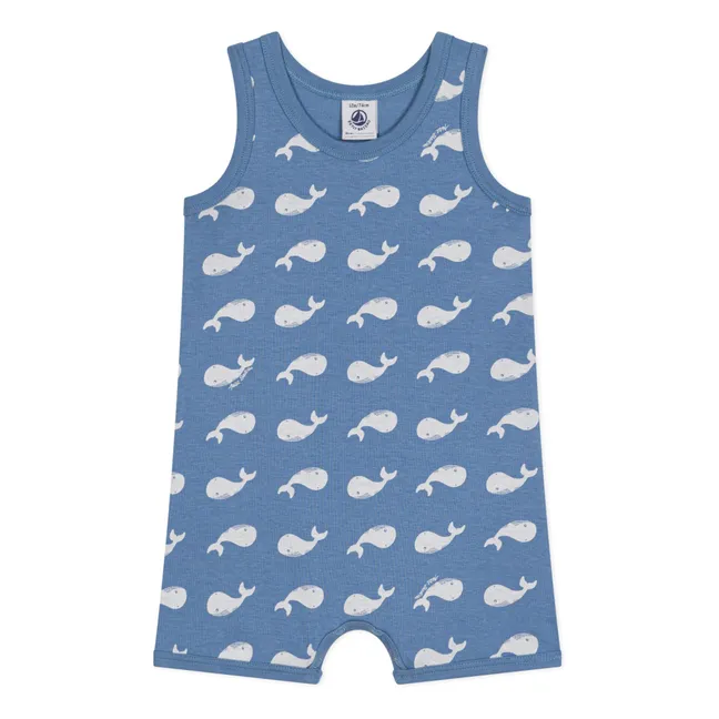 Whale Mussel Playsuit | Blue