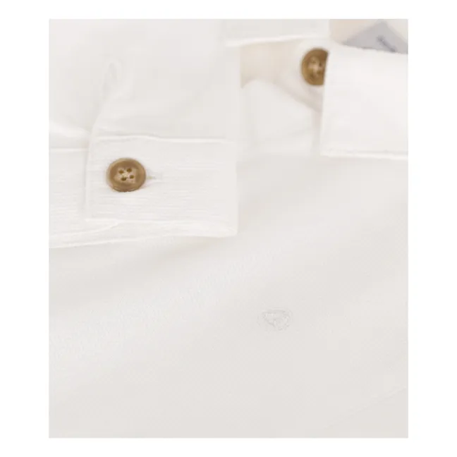 Magnus Cotton Piqué Shirt | White