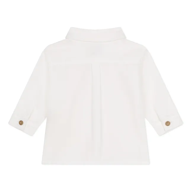Magnus Cotton Piqué Shirt | White