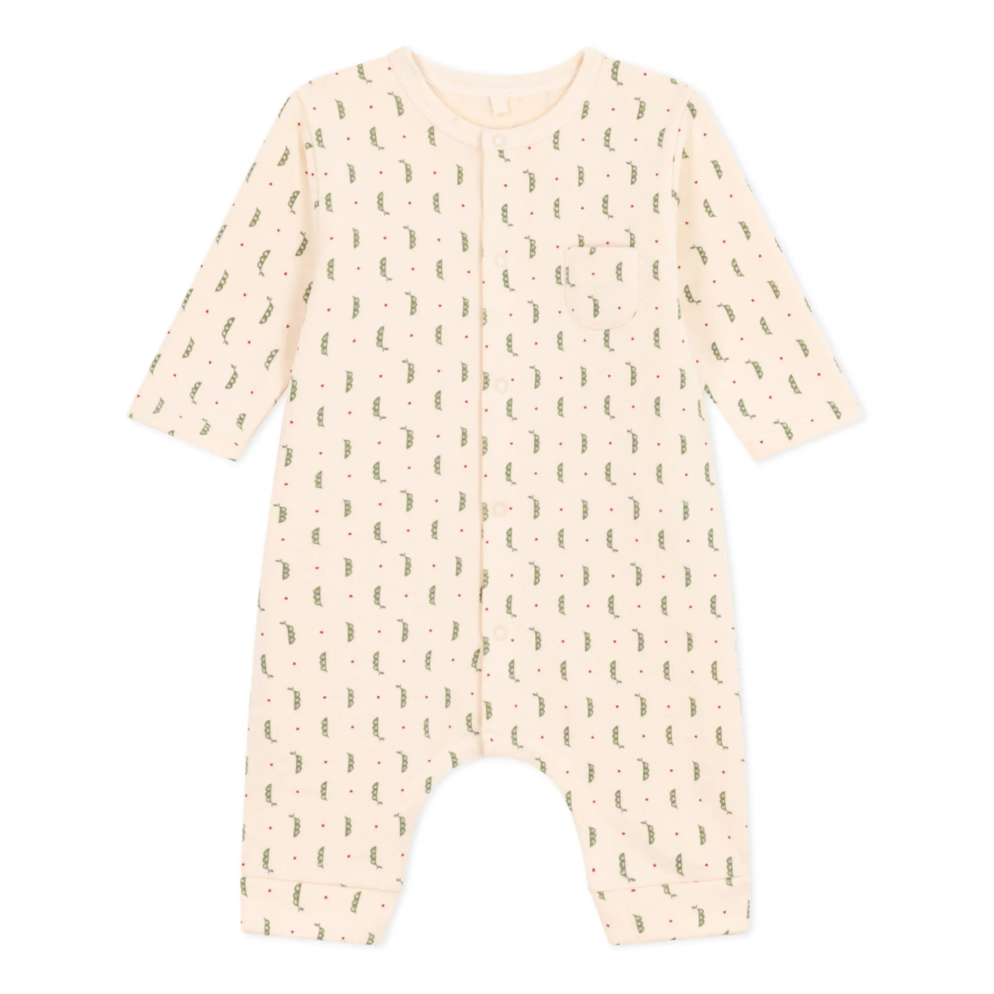 Petit Bateau Ecru Mowgli Fleece Jumpsuit