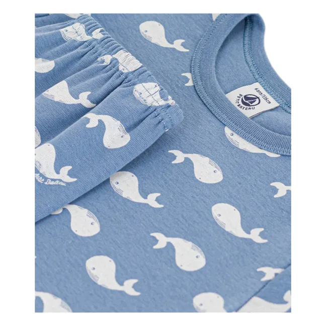 Whale Short Pyjamas | Blue