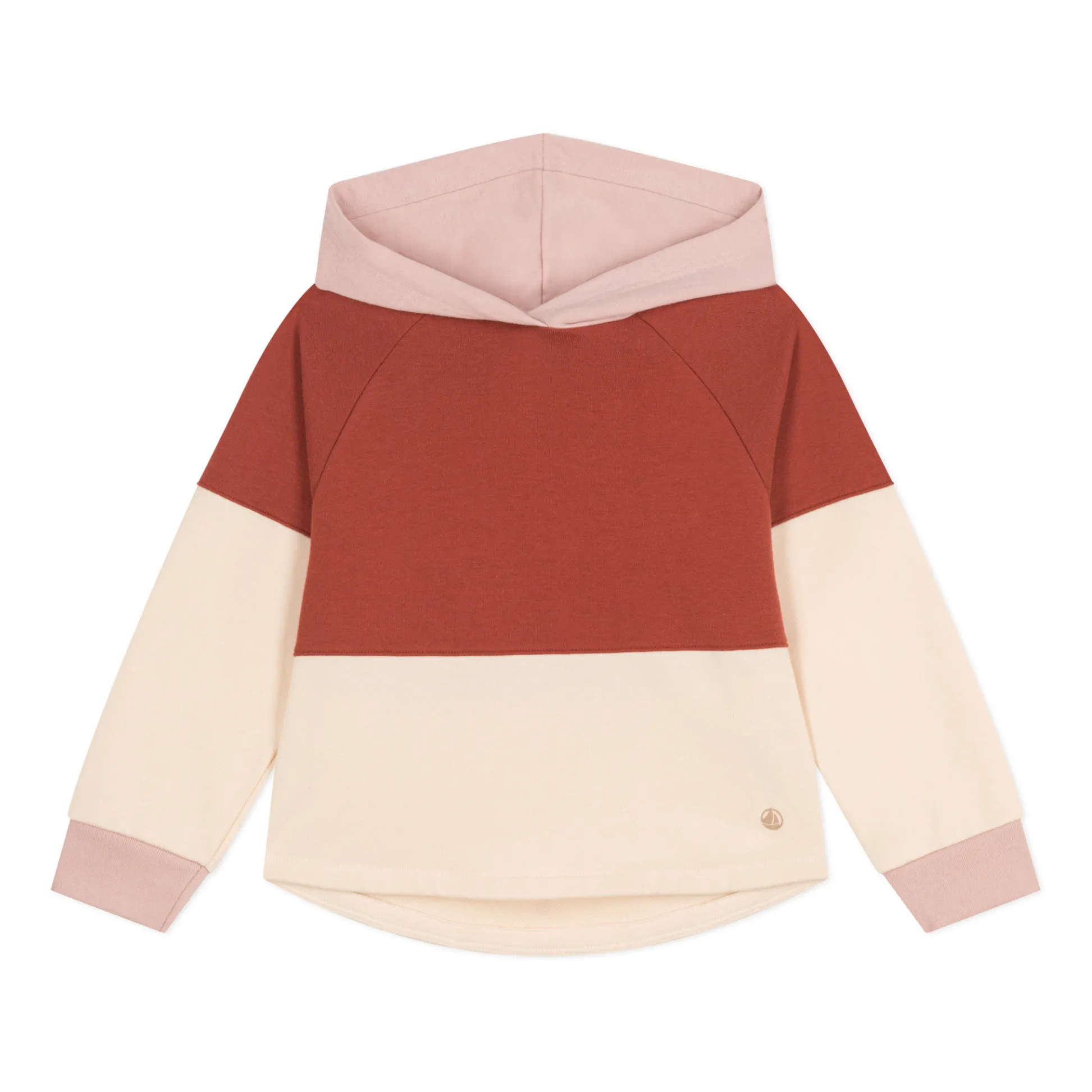 Petit Bateau Pink Monique Colorblock Sweatshirt
