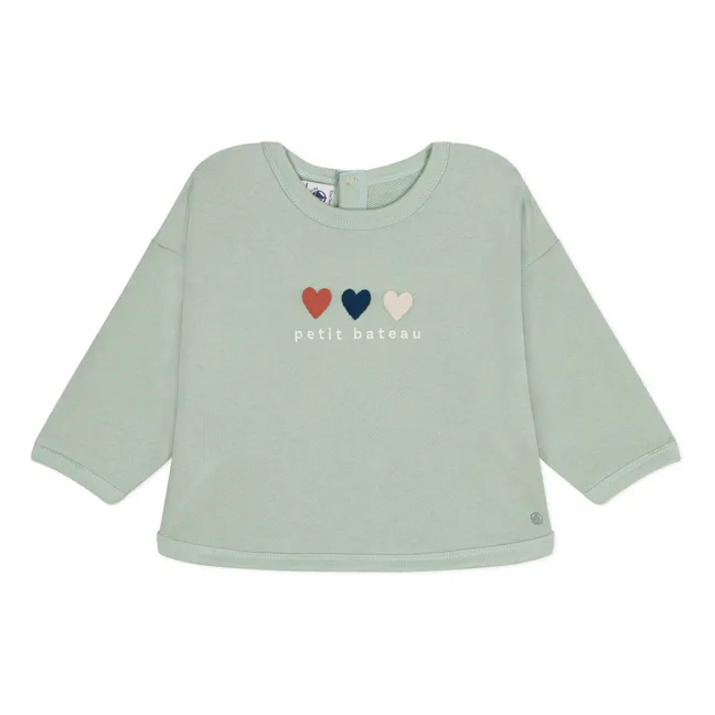 Medidi hearts sweatshirt | Sage