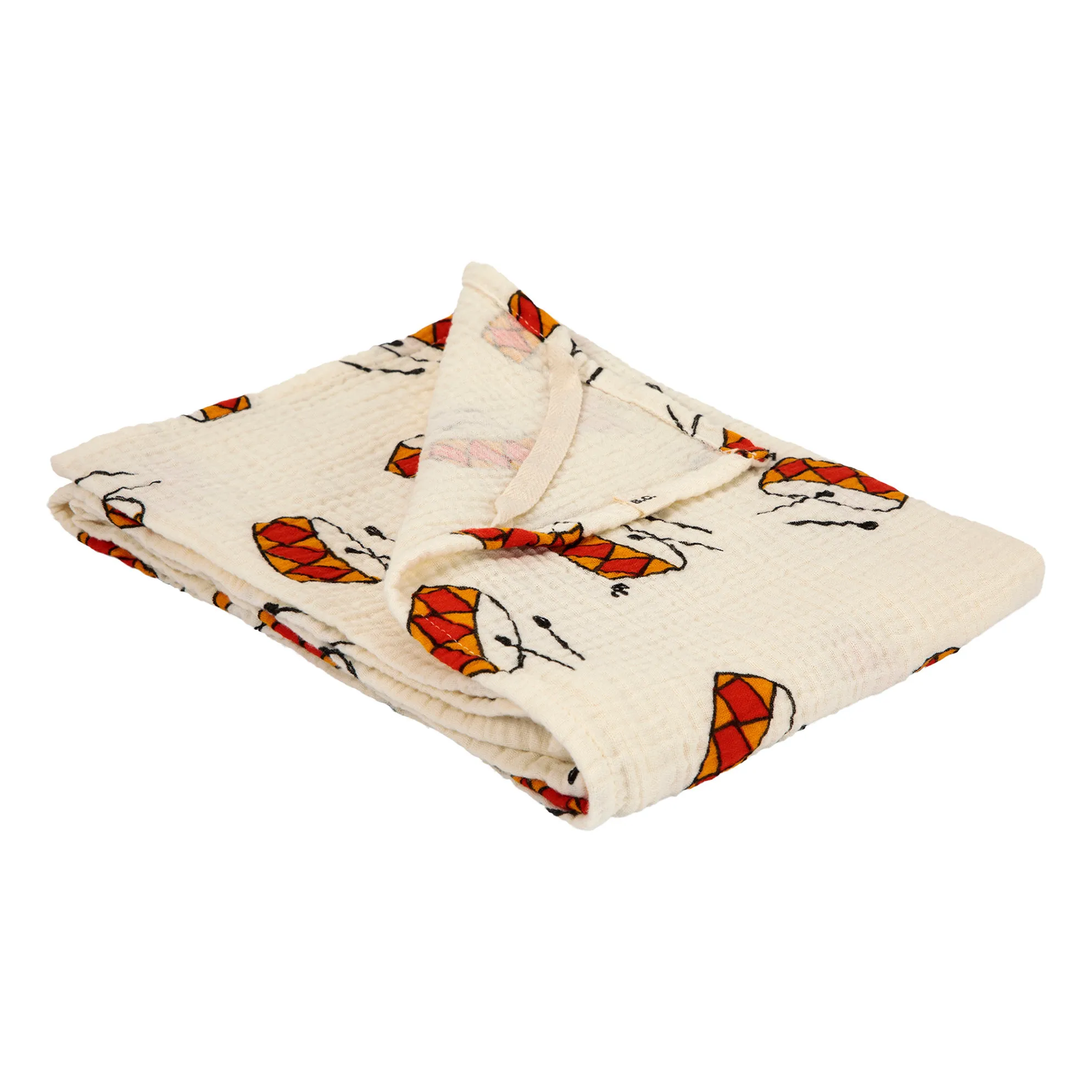 Bobo Choses Beige Organic Cotton Tambours Nappy