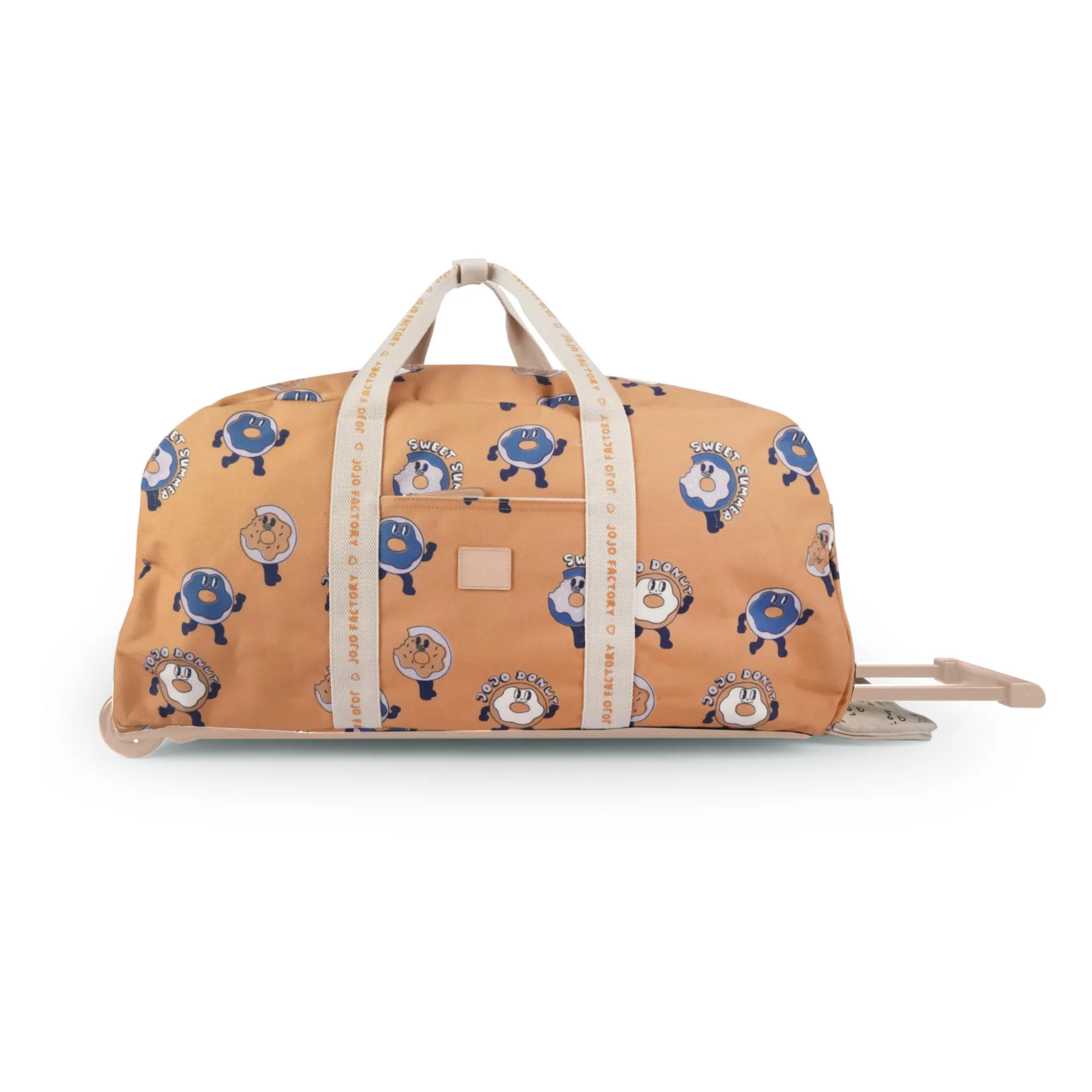 Jojo Factory Orange Donuts Travel Bag On Wheels