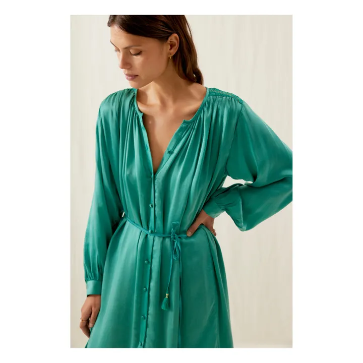 Robe Djina - Collection Femme | Bleu Vert- Image produit n°3