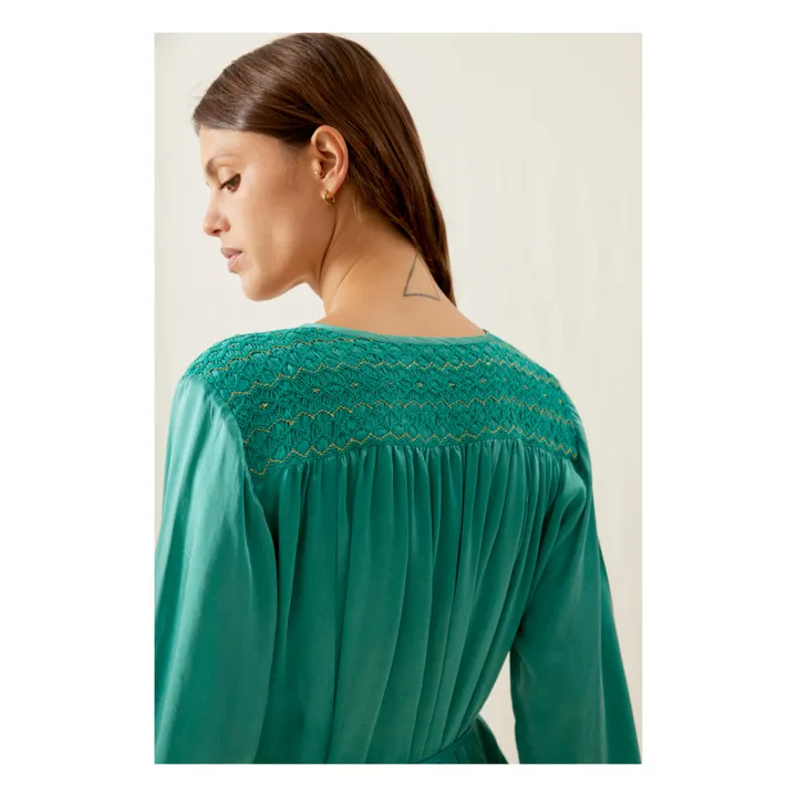 Robe Djina - Collection Femme | Bleu Vert- Image produit n°4