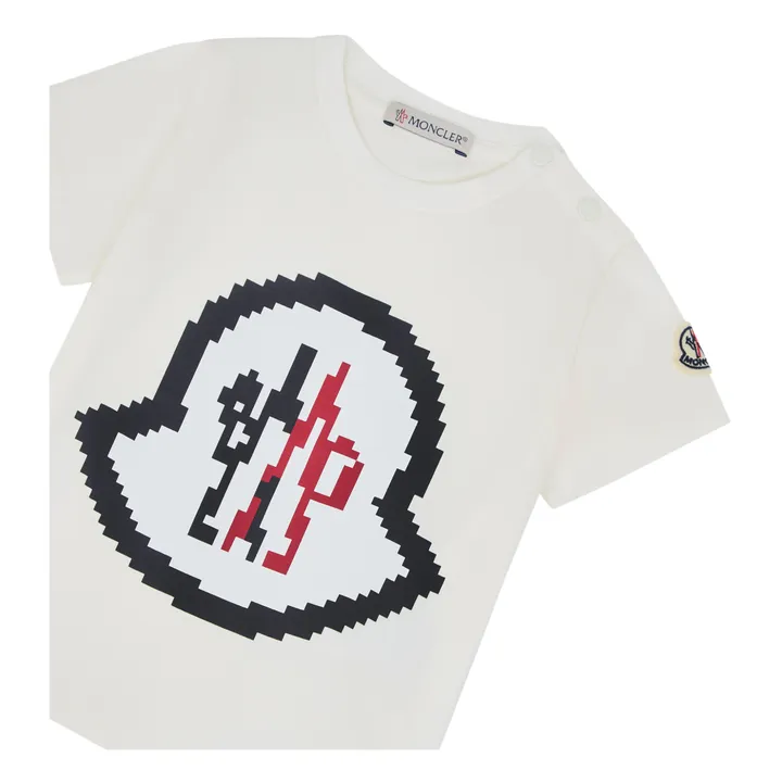 Camiseta con logotipo monograma | Blanco- Imagen del producto n°1
