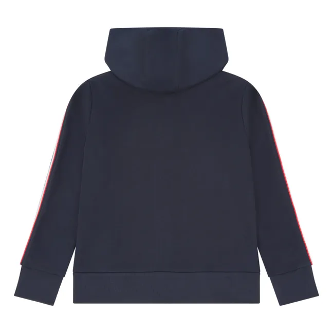 Zip-up Sweater | Navy blue