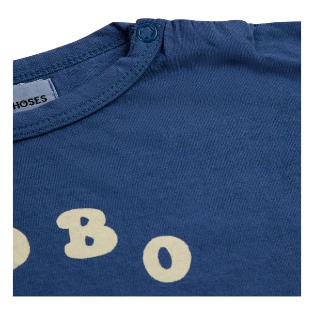 Camiseta Circle de algodón ecológico | Azul Marino