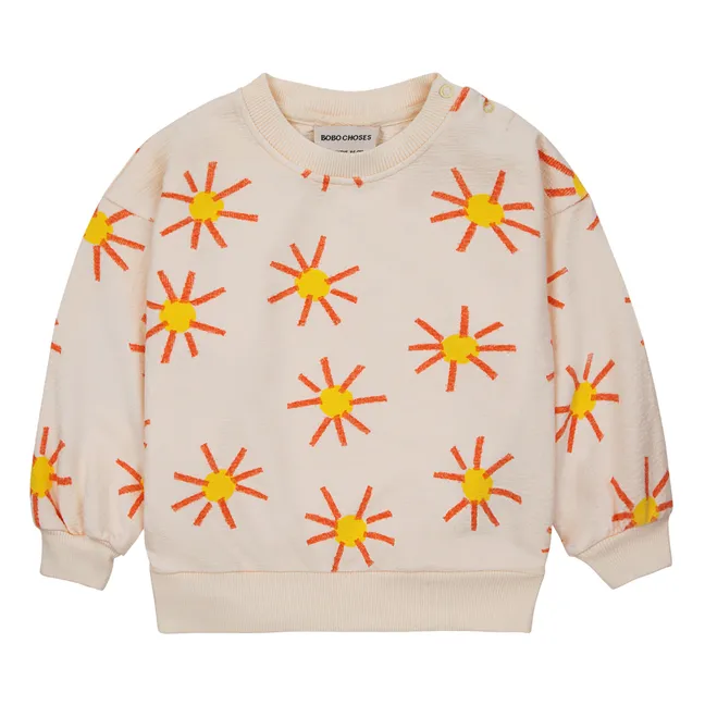 Sweatshirt aus Bio-Baumwolle Soleils | Seidenfarben