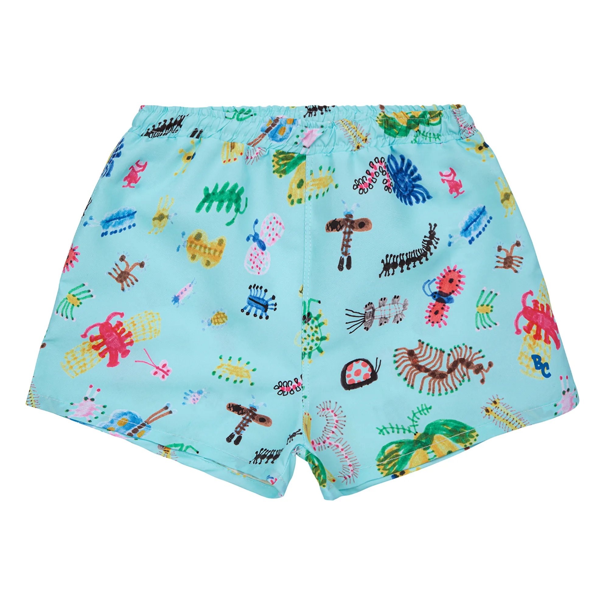 Bobo Choses Blue Bêbêtes Recycled Material Bath Shorts