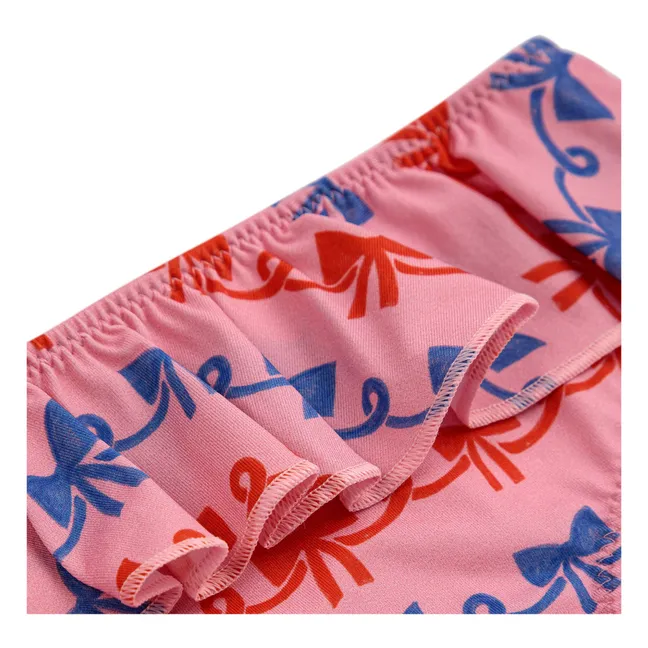 Bath Panties Recycled Material Ribbons | Pink