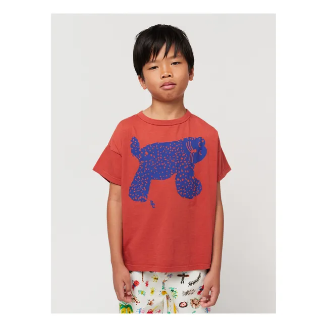 Organic Cotton Cat T-Shirt | Terracotta