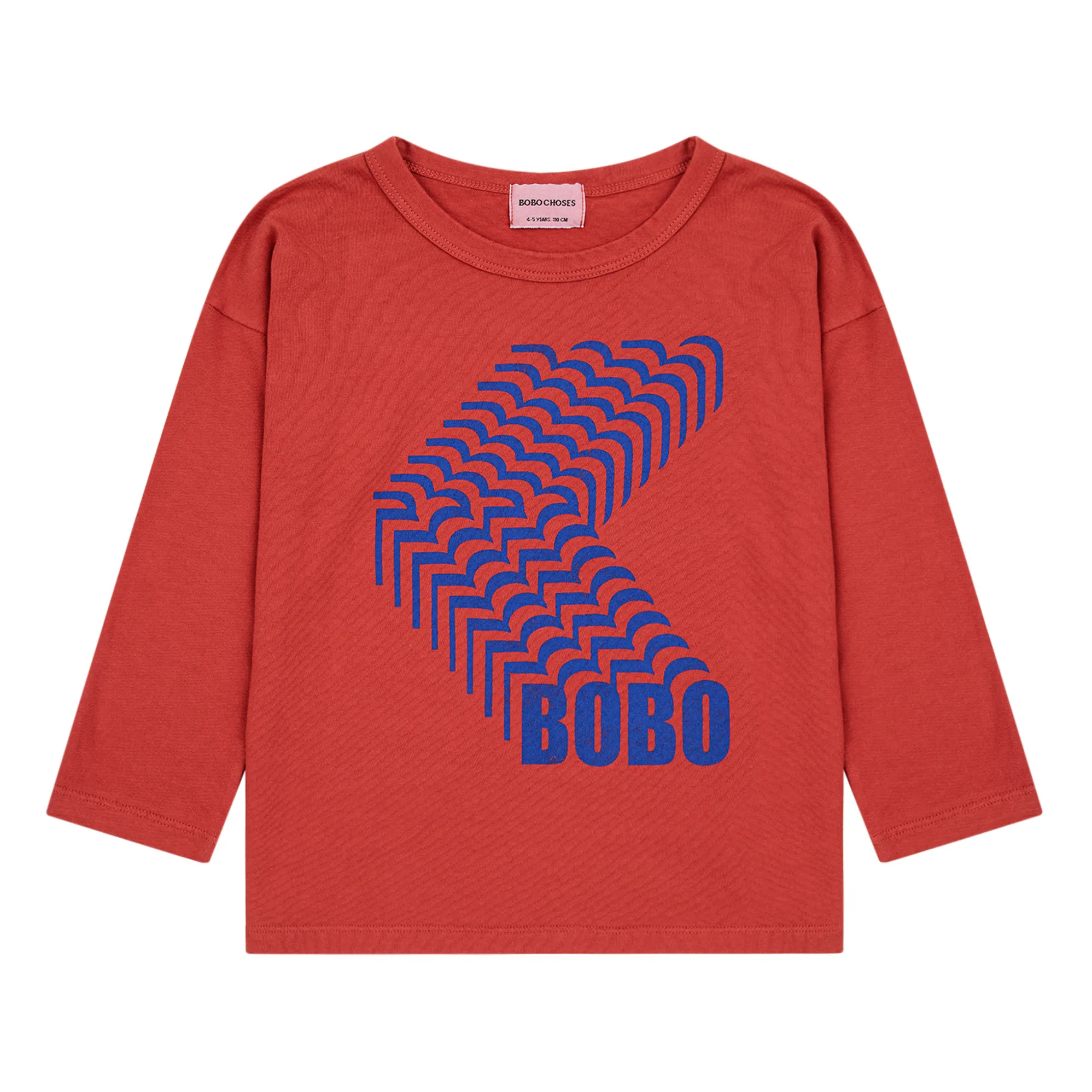 Bobo Choses Red Shadow Organic Cotton T-Shirt
