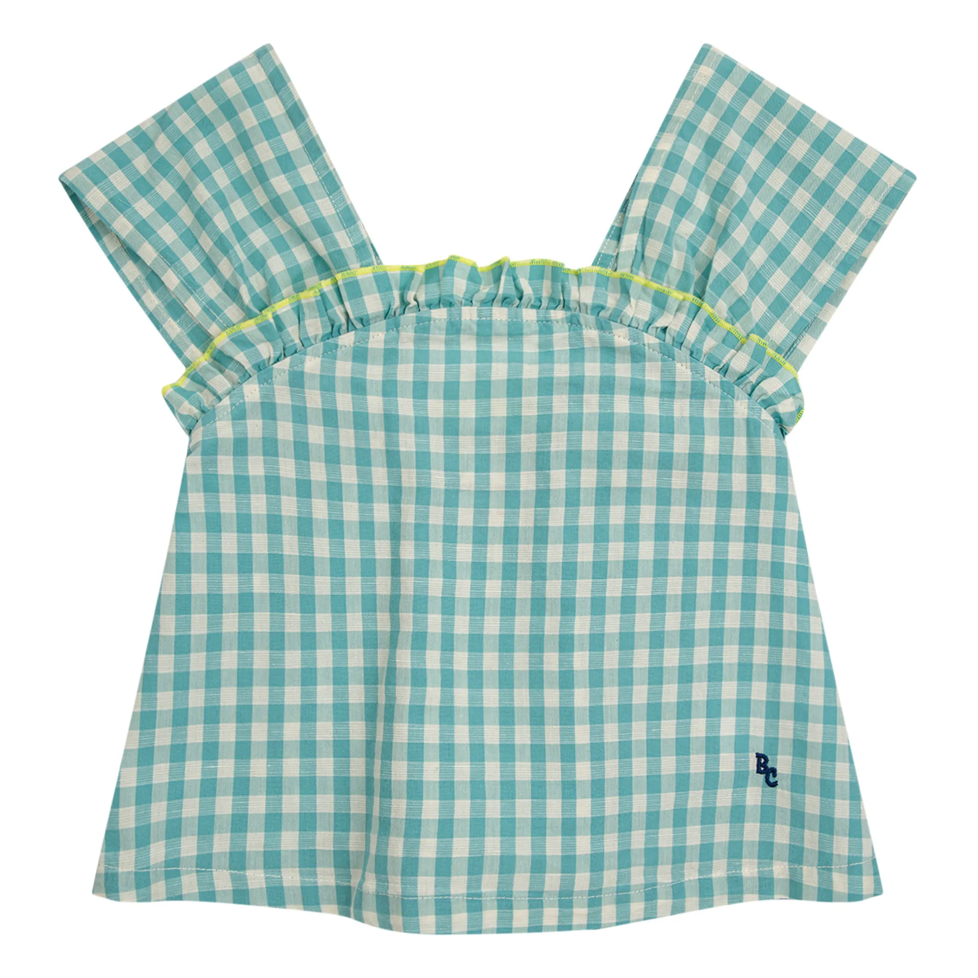 Bobo Choses Light Blue Top Vichy