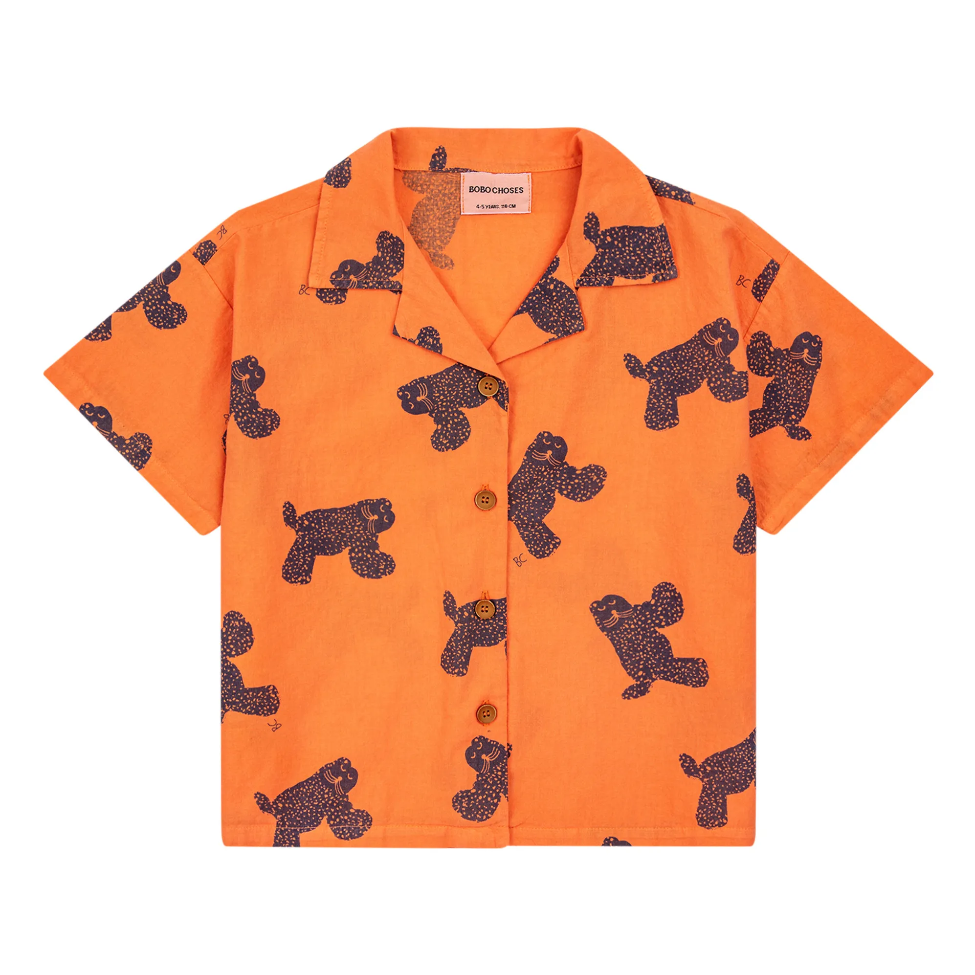 Bobo Choses Orange Shirt Cat