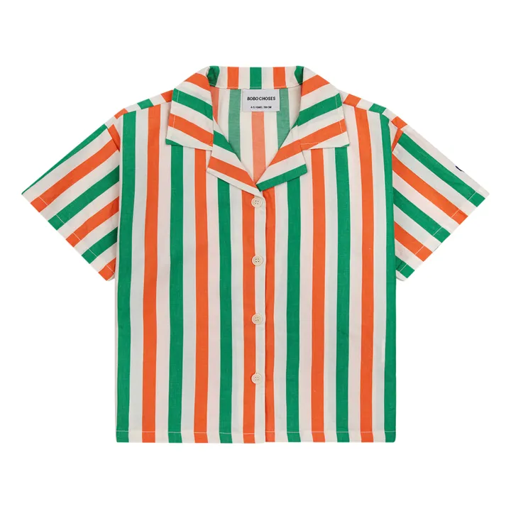 Camicia a righe | Ecru- Immagine del prodotto n°0