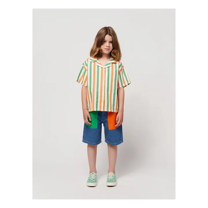 Camicia a righe | Ecru- Immagine del prodotto n°1