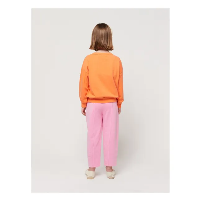 Sweatshirt Bio-Baumwolle Katze | Orange