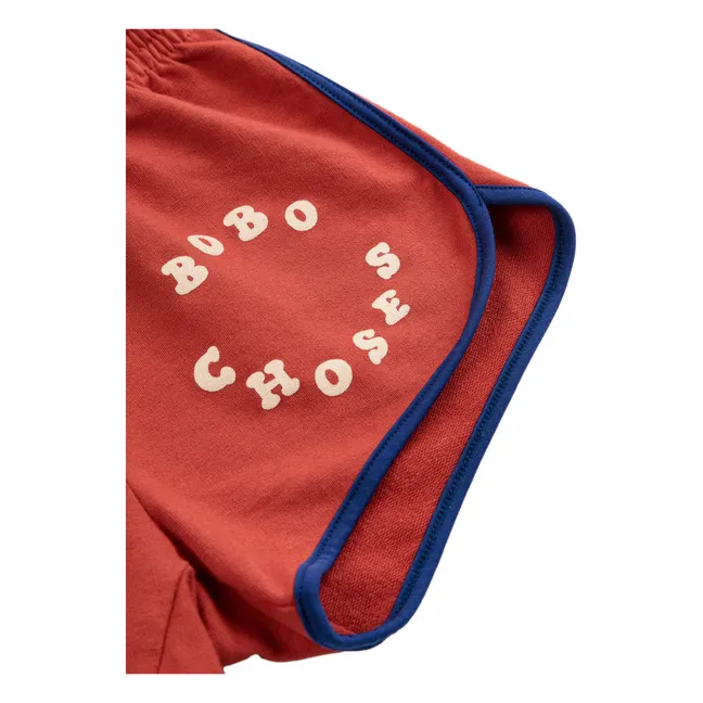 Pantalones cortos de algodón ecológico Bêbêtes | Rojo