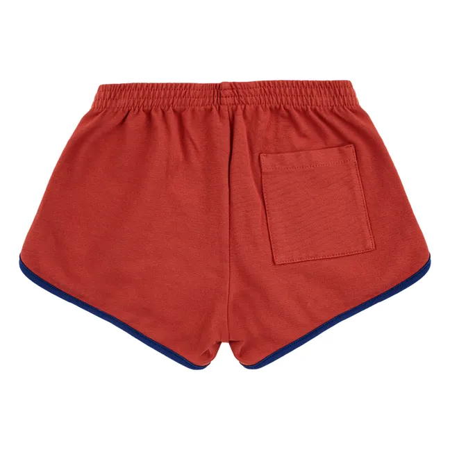 Pantalones cortos de algodón ecológico Bêbêtes | Rojo