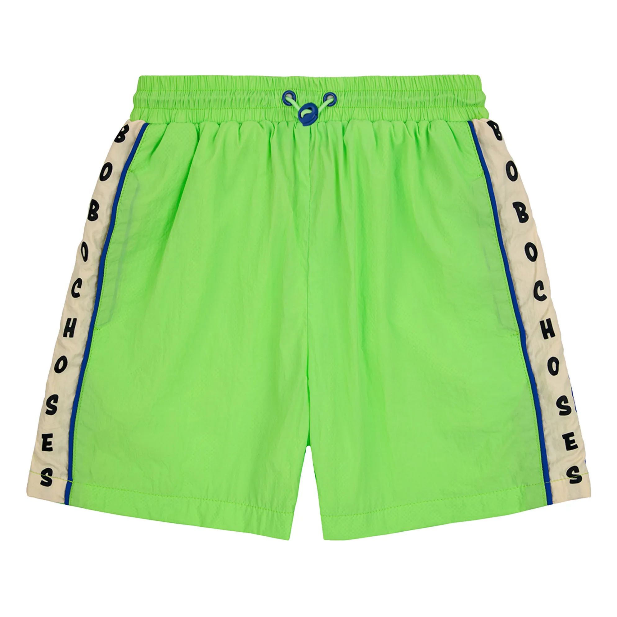 Bobo Choses Green Bicolour Bermuda Shorts